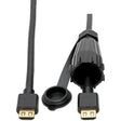 EATON Tripp Lite HDMI Cable High-Speed IP68 Connector Industrial Ethernet MM 12ft - 12 ft HDMI A/V Cable for Monitor, Home Theater System, Audio/Video Device, HDTV, Blu-ray Player - First End: 1 x HDMI Male...  - P569-012-IND
