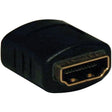 EATON Tripp Lite HDMI Compact Gender Changer Adapter Coupler HDMI Female / Female - 1 x HDMI Female Digital Audio/Video - 1 x HDMI Female Digital Audio/Video - Black - P164-000