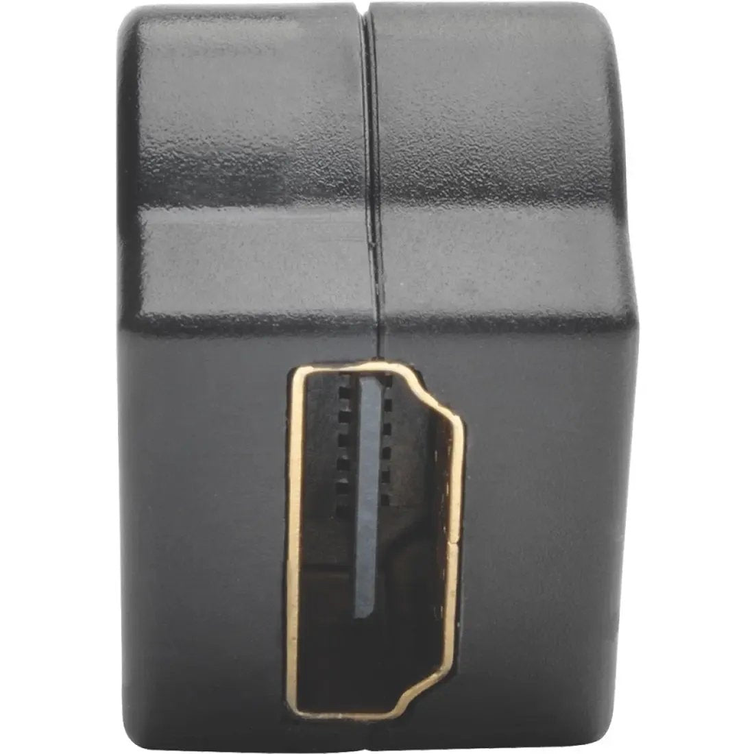 EATON Tripp Lite HDMI Coupler Keystone Panel Mount Angled All-in One F/F Black - 1 x HDMI Female Digital Audio/Video - 1 x HDMI Female Digital Audio/Video - Gold Plated Connector - Black - P164-000-KPA-BK