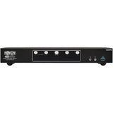 EATON Tripp Lite HDMI KVM Switch 4-Port Dual-Switch Desktop 4K60Hz USB 3.2 Gen 1 - 1 Computer(s) - 4096 x 2160 - 50 Hz, 60 Hz - 1 x Network (RJ-45) - 8 x USB - 10 x HDMI - Desktop, Rack-mountable - B006-HD2UA4