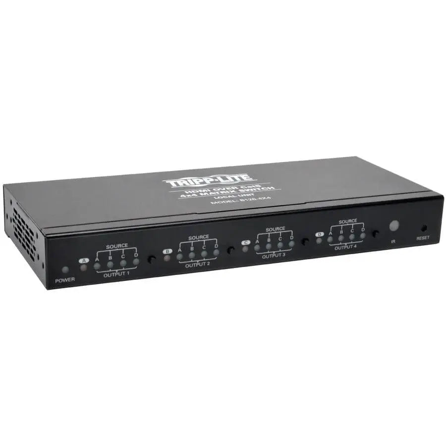 EATON Tripp Lite HDMI over Cat5 Cat6 4x4 Matrix Video Extender Switch HDMI RJ45 F/F TAA - 1920 x 1080 - Full HD - 1080i - Twisted Pair - 4 x 4 - Display, TV, Projector - TAA Compliant - B126-4X4