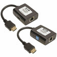 EATON Tripp Lite HDMI over Cat5/Cat6 Active Video Extender Transmitter Receiver 1080p - 1 Input Device - 1 Output Device - 125 ft Range - 2 x Network (RJ-45) - 2 x USB - 1 x HDMI In - 1 x HDMI Out - Full HD...  - B126-1A1-U
