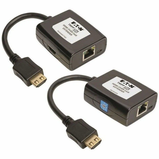 EATON Tripp Lite HDMI over Cat5/Cat6 Active Video Extender Transmitter Receiver 1080p - 1 Input Device - 1 Output Device - 125 ft Range - 2 x Network (RJ-45) - 2 x USB - 1 x HDMI In - 1 x HDMI Out - Full HD...  - B126-1A1-U
