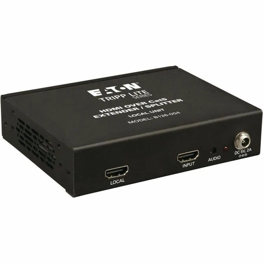 EATON Tripp Lite HDMI Over Cat5 / Cat6 Extender Splitter 4-Port Transmitter TAA - 1 Input Device - 5 Output Device - 200 ft Range - 4 x Network (RJ-45) - 1 x HDMI In - 1 x HDMI Out - Twisted Pair - Category...  - B126-004