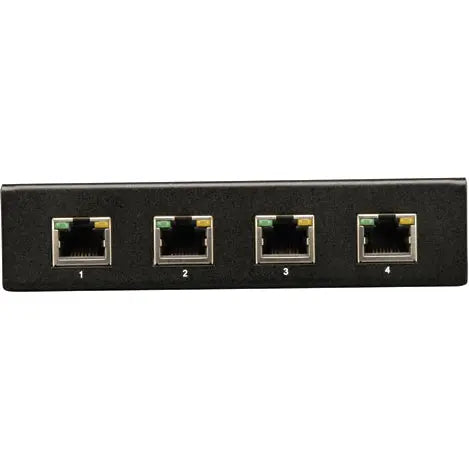 EATON Tripp Lite HDMI Over Cat5 / Cat6 Extender Splitter 4-Port Transmitter TAA - 1 Input Device - 5 Output Device - 200 ft Range - 4 x Network (RJ-45) - 1 x HDMI In - 1 x HDMI Out - Twisted Pair - Category...  - B126-004