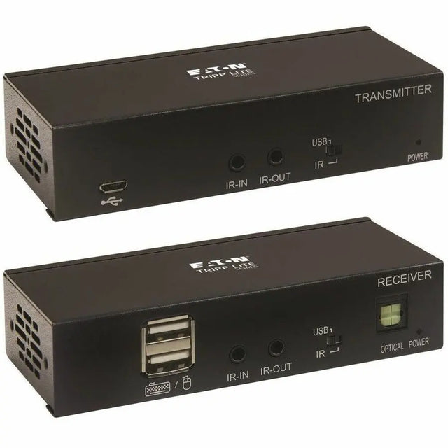EATON Tripp Lite HDMI Over Cat6 Extender Kit w KVM Support 4K60Hz USB/IR PoC TAA - 1 Input Device - 1 Output Device - 230 ft Range - 2 x Network (RJ-45) - 3 x USB - 1 x HDMI In - 1 x HDMI Out - 4K UHD - 384...  - B127A-1A1-BHBH