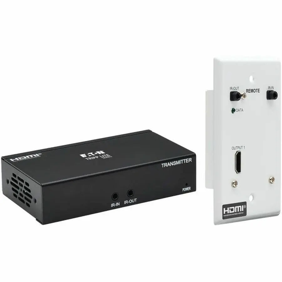 EATON Tripp Lite HDMI Over Cat6 Extender Kit w Wall Plate Receiver 4K60Hz HDR PoC - 1 Input Device - 1 Output Device - 230 ft Range - 2 x Network (RJ-45) - 1 x HDMI In - 1 x HDMI Out - 4K UHD - 3840 x 2160 ...  - B127A-1A1-BHFH