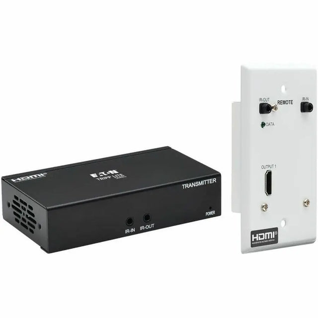 EATON Tripp Lite HDMI Over Cat6 Extender Kit w Wall Plate Receiver 4K60Hz HDR PoC - 1 Input Device - 1 Output Device - 230 ft Range - 2 x Network (RJ-45) - 1 x HDMI In - 1 x HDMI Out - 4K UHD - 3840 x 2160 ...  - B127A-1A1-BHFH