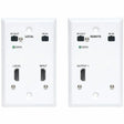 EATON Tripp Lite HDMI Over Cat6 Extender Kit Wallplate Transmitter Receiver 4K - 1 Input Device - 1 Output Device - 230 ft Range - 2 x Network (RJ-45) - 1 x HDMI In - 1 x HDMI Out - 4K UHD - 3840 x 2160 - T...  - B127A-1A1-FHFH