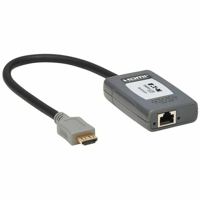EATON Tripp Lite HDMI Over Cat6 Receiver Pigtail 1-Port 4K60Hz HDR 4:4:4 PoC TAA - 1 Output Device - 230 ft Range - 1 x Network (RJ-45) - 1 x HDMI Out - 4K UHD - 3840 x 2160 - Twisted Pair - Category 6 - TA...  - B127A-1P0-PH