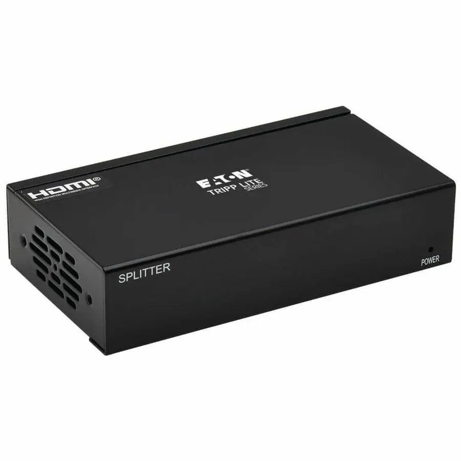 EATON Tripp Lite HDMI Over Cat6 Splitter 2-Port 4K60Hz HDR 4:4:4 PoC HDCP 2.2 TAA - 3840 × 2160 - 230 ft Maximum Operating Distance - 1 x HDMI In - Network (RJ-45) - TAA Compliant - B127A-002-BH