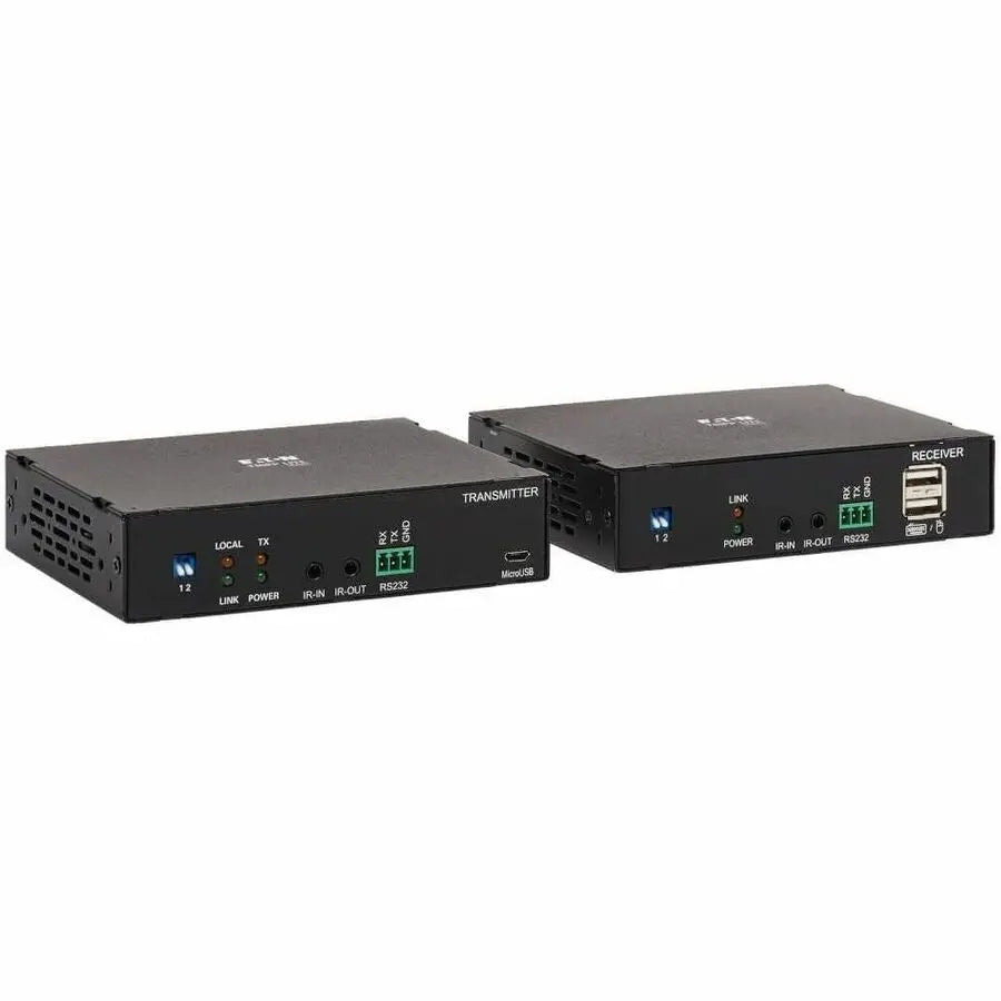 EATON Tripp Lite HDMI Over Fiber Extender Kit 4K @ 60Hz IR USB Duplex MMF LC TAA - HDMI over Fiber Extender Kit - 4K @ 60 Hz, HDR, RS-232, IR, USB, Duplex Multimode LC, 985 ft., TAA - B127F-1A1-MM-HH
