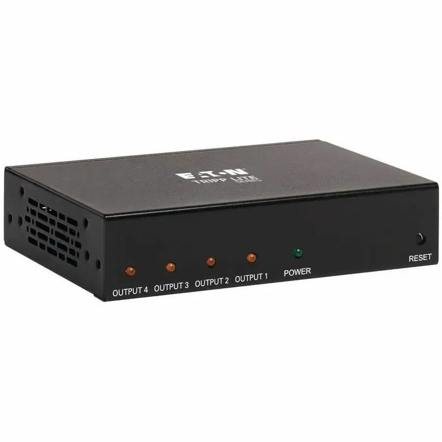 EATON Tripp Lite HDMI Splitter 4-Port 4K @ 60Hz Multi-Resolution Support HDR TAA - 4096 x 2160 - 15 ft Maximum Operating Distance - HDMI In - HDMI Out - TAA Compliant - B118-004-HDR