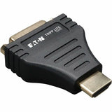 EATON Tripp Lite HDMI to DVI Cable Adapter Converter Compact HDMI to DVI-D M/F - 1 x DVI-D Female Digital Video - 1 x HDMI Male Digital Audio/Video - P132-000