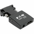 EATON Tripp Lite HDMI to VGA Active Converter with Audio (F/M), 1920 x 1200 (1080p) @ 60 Hz - 1 x 15-pin HD-15 VGA Male - 1 x HDMI HDMI 1.4b Digital Audio/Video Female, 1 x Mini-phone Audio Female, 1 x Type...  - P131-000-A-DISP