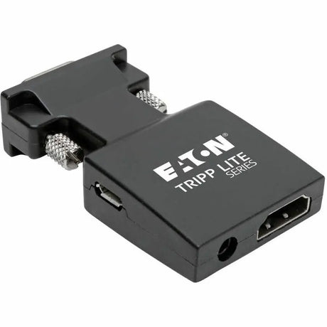 EATON Tripp Lite HDMI to VGA Active Converter with Audio (F/M), 1920 x 1200 (1080p) @ 60 Hz - 1 x 15-pin HD-15 VGA Male - 1 x HDMI HDMI 1.4b Digital Audio/Video Female, 1 x Mini-phone Audio Female, 1 x Type...  - P131-000-A-DISP
