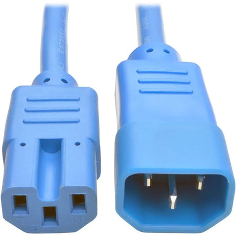 EATON Tripp Lite Heavy Duty Computer Power Cord 15A 14AWG C14 to C15 Blue 2' 2ft - For PDU, UPS, Computer, Server, Storage Device, Workstation - 230 V AC Voltage Rating - P018-002-ABL