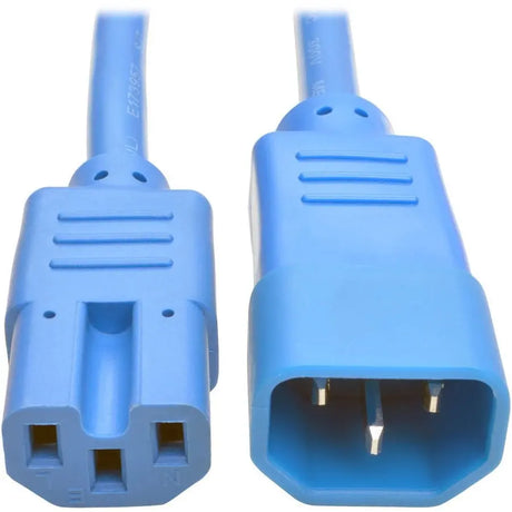 EATON Tripp Lite Heavy Duty Computer Power Cord 15A 14AWG C14 to C15 Blue 3' 3ft - For PDU, UPS - 250 V AC Voltage Rating - 15 A Current Rating - Blue - P018-003-ABL