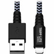 EATON Tripp Lite Heavy Duty Lightning to USB Charging Cable Sync / Charge Apple iPhone iPad 3ft 3' - Lightning/USB for iPhone, iPad mini, iPod, iPod touch, Network Device, iPad Air, iPad - 3 ft - 1 x Type A - M100-003-HD