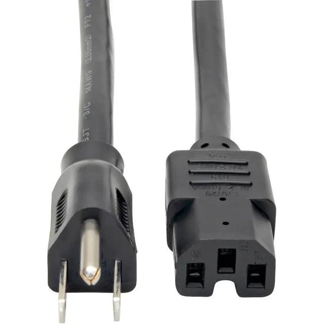 EATON Tripp Lite Heavy Duty Power Extension Cord 15A 14AWG 5-15P to C15 8' 8ft - (NEMA 5-15P to IEC-320-C15) 8-ft. - P019-008
