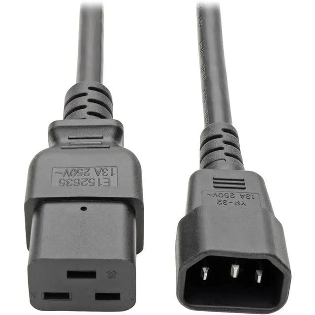EATON Tripp Lite Heavy Duty Power Extension Cord 16 AWG 10A C19 to C14 6' 6 ft - (IEC-320-C19 to IEC-320-C14) 6-ft. - P047-006-10A