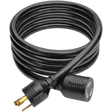 EATON Tripp Lite Heavy Duty Power Extension Cord 30A 10AWG L5-30P L5-30R 10' 10ft - 125 V AC Voltage Rating - 30 A Current Rating - Black - P046-010-LL-30A