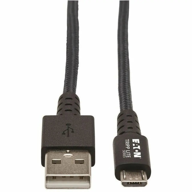 EATON Tripp Lite Heavy Duty USB-A to USB Micro-B Charging Sync Cable Androids 3ft - 3 ft Micro-USB/USB Data Transfer Cable for Computer, Smartphone, Notebook, Wall Charger, Hard Drive, Flash Drive, Car Char...  - U050-003-GY-MAX