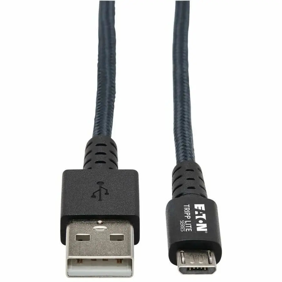 EATON Tripp Lite Heavy Duty USB-A to USB Micro-B Charging Sync Cable Androids 6ft - 6 ft Micro-USB/USB Data Transfer Cable for Computer, Smartphone, Notebook, Wall Charger, Hard Drive, Flash Drive, Car Char...  - U050-006-GY-MAX