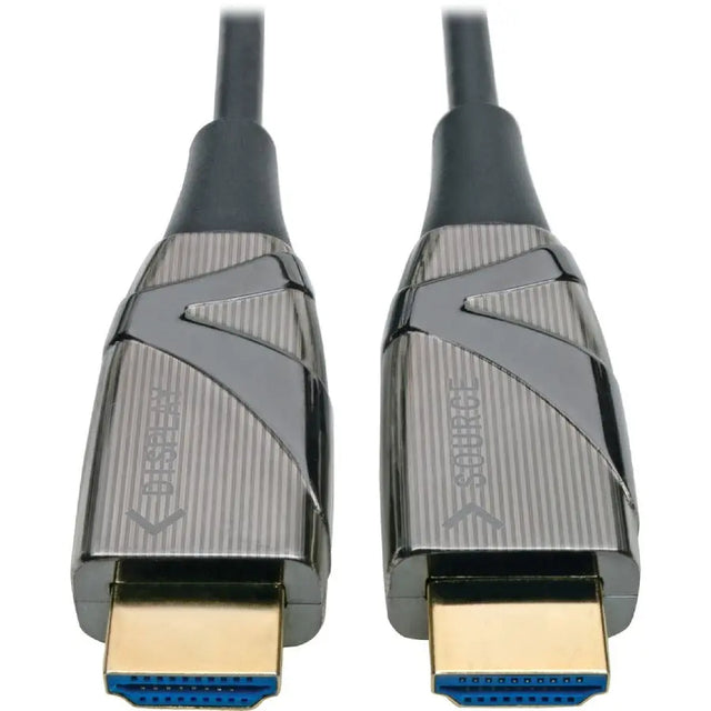 EATON Tripp Lite High-Speed HDMI Cable HDMI 2.0 Fiber AOC 4K @60Hz Black M/M 40M - 131.23 ft Fiber Optic A/V Cable for TV, Audio/Video Device, Notebook, Home Theater System, Tablet, HDTV, Blu-ray Player, Ch...  - P568-40M-FBR