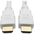 EATON Tripp Lite High Speed HDMI Cable Ultra HD Digital Video M/M White 1080p 25ft 25' - HDMI for Audio/Video Device, Blu-ray Player, Gaming Console, Camera, A/V Receiver, Monitor, Projector, TV, iPad - 2.2...  - P568-025-WH