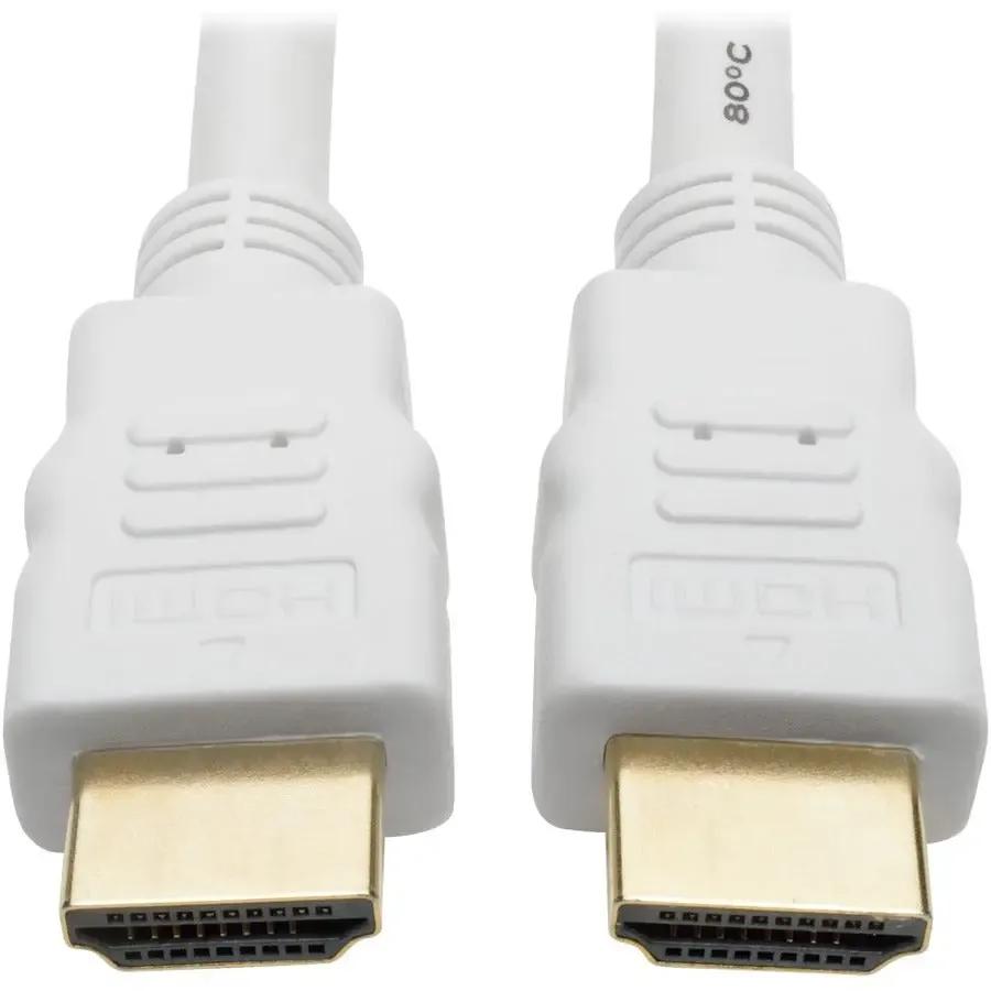 EATON Tripp Lite High Speed HDMI Cable Ultra HD Digital Video M/M White 1080p 25ft 25' - HDMI for Audio/Video Device, Blu-ray Player, Gaming Console, Camera, A/V Receiver, Monitor, Projector, TV, iPad - 2.2...  - P568-025-WH
