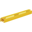 EATON Tripp Lite Horizontal Cable Manager - Finger Duct with Cover, Yellow, 1U - Horizontal Cable Manager - Yellow - 1U Rack Height - Steel - SRCABLEDUCT1UFC