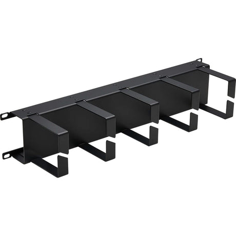 Tripp Lite Horizontal Cable Manager - Metal Rings, Black, 2U - Horizontal Cable Manager - Black - 2U Rack Height - Cold Rolled Steel, Metal - SRCABLERING2UHD EATON