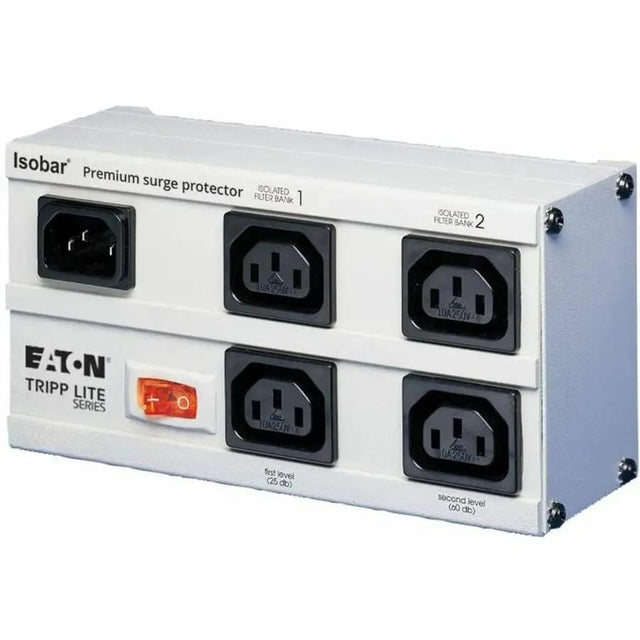 EATON Tripp Lite International Isobar Surge Protector 230V C13 4 Outlet 2M Cord - Receptacles: 4 x IEC 320-C13 - 330J - EURO-4