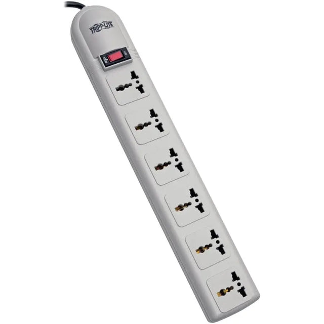 EATON Tripp Lite International Surge Protector Power Strip 230V 6 Univeral Outlet - Receptacles: 6 - 750J - SUPER6OMNIB