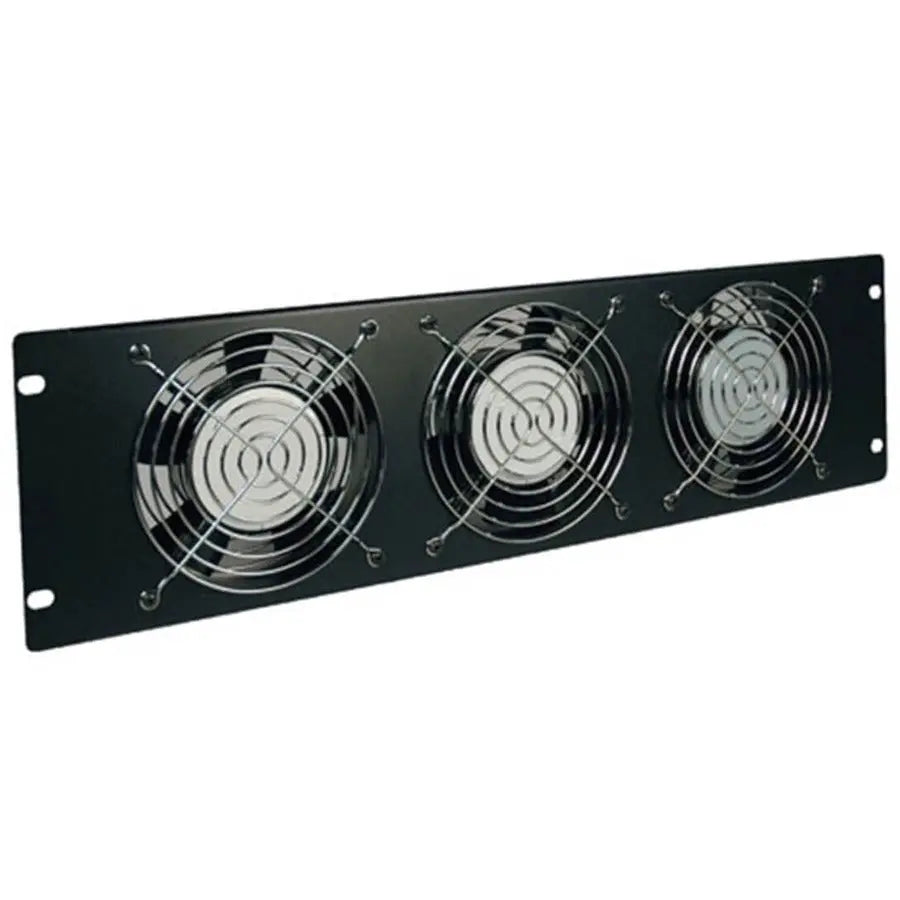 EATON Tripp Lite Intl Rack Enclosure Server Cabinet Fan Panel Airflow Management 230V 3URM - 3 Fan - 230 V AC - 3U - 210 CFMBlack - SRXFAN3U