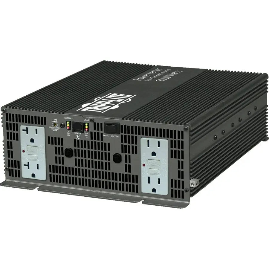EATON Tripp Lite Inverter Heavy Duty 3000W 12V DC to 120V AC 4 Outlets GFCI 5-15R - 12V DC - 120V AC - Continuous Power:3000W - PV3000GFCI