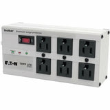 Tripp Lite Isobar Surge Protector Metal 6 Outlet 6' Cord 3330 Joules - 6 x NEMA 5-15R - 1440 VA - 3330 J - 120 V AC Input - 120 V AC Output - ISOBAR6ULTRA EATON