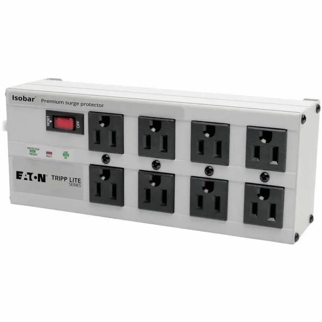 EATON Tripp Lite Isobar Surge Protector Metal 8 Outlet 25ft Cord 3840 Joules - Receptacles: 8 x NEMA 5-15R - 3840J - ISOBAR825ULTRA