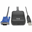EATON Tripp Lite KVM Console to USB 2.0 Portable Laptop Crash Cart Adapter 1080p - 1 Computer(s) - 1 Local User(s) - 0 Remote User(s) - WUXGA - 1920 x 1200 Maximum Video Resolution - 1 x USB x VGA - Portabl...  - B032-VU1