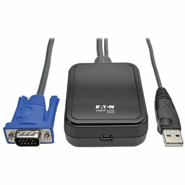 EATON Tripp Lite KVM Console to USB 2.0 Portable Laptop Crash Cart Adapter 1080p - 1 Computer(s) - 1 Local User(s) - 0 Remote User(s) - WUXGA - 1920 x 1200 Maximum Video Resolution - 1 x USB x VGA - Portabl...  - B032-VU1