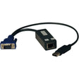 EATON Tripp Lite KVM Switch USB Server Interface Unit HD15 USB RJ45 8 Pack TAA - 1 Computer(s) - 100 ft Range - 1 x Network (RJ-45) x USB x VGA - B078-101-USB-8