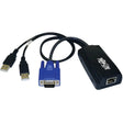 EATON Tripp Lite KVM Switch USB Server Interface Unit Virtual Media HD15 USB RJ45 - 1 Computer(s) - 100 ft Range - 1 x Network (RJ-45) x USB x VGA - B078-101-USB2