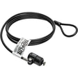 EATON Tripp Lite Laptop Security Lock Keyed Theft Deterrent Cable 4ft 4' - Polyvinyl Chloride (PVC), Nickel, Zinc Alloy - 4 ft - For Notebook, Docking Station - SEC4K