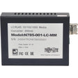 EATON Tripp Lite LC Multimode Fiber Media Converter Gigabit RJ45 10/100/1000 550M 850nm - 1 x Network (RJ-45) - 10/100/1000Base-T, 1000Base-SX - Desktop - N785-001-LC-MM