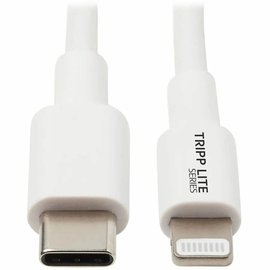 EATON Tripp Lite Lightning to USB C Sync / Charging Cable Apple iPhone iPad 3ft 3' - 3 ft Lightning/USB Data Transfer Cable for iPhone, iPad, iPod, MacBook, Chromebook, Wall Charger, External Hard Drive, iP...  - M102-003-WH