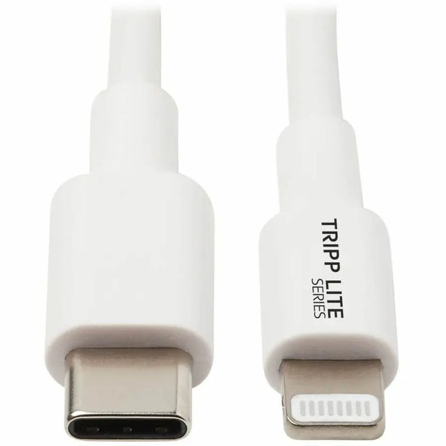 EATON Tripp Lite Lightning to USB C Sync / Charging Cable Apple iPhone iPad 3ft 3' - 3 ft Lightning/USB Data Transfer Cable for iPhone, iPad, iPod, MacBook, Chromebook, Wall Charger, External Hard Drive, iP...  - M102-003-WH