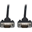 EATON Tripp Lite Low Profile VGA RGB Coax Monitor Cable High Resolution HD15 M/M 50ft - Coaxial for Video Device, Monitor - 50 ft - 1 x HD-15 Male VGA - 1 x HD-15 Male VGA - Nickel Plated, Gold-plated Conta...  - P502-050-SM