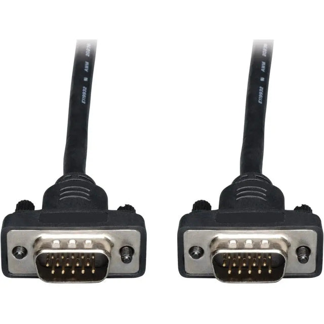 EATON Tripp Lite Low Profile VGA RGB Coax Monitor Cable High Resolution HD15 M/M 50ft - Coaxial for Video Device, Monitor - 50 ft - 1 x HD-15 Male VGA - 1 x HD-15 Male VGA - Nickel Plated, Gold-plated Conta...  - P502-050-SM