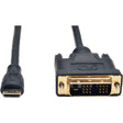 EATON Tripp Lite Mini HDMI to DVI-D Digital Monitor Adapter Cable M/M 3' 3ft - HDMI/DVI for Video Device, Camcorder, Digital Camera, Monitor - 3 ft - 1 x Mini HDMI Male Digital Audio/Video - 1 x DVI-D (Sing...  - P566-003-MINI